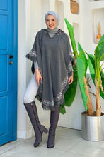 Charger l'image dans la galerie, Hooded Wool Poncho
