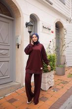 Load image into Gallery viewer, Casual Tracksuit - Burgundy
