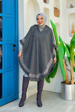 Charger l'image dans la galerie, Hooded Wool Poncho
