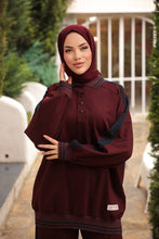 Load image into Gallery viewer, Casual Tracksuit - Burgundy
