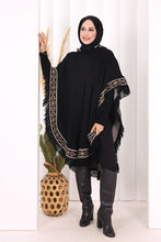 Charger l'image dans la galerie, Hooded Wool Poncho

