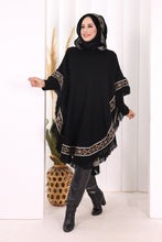 Charger l'image dans la galerie, Hooded Wool Poncho
