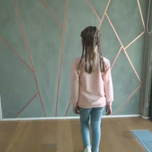 Charger et lire la vidéo dans la visionneuse de la Galerie, Ensemble 2 pièces en jean pour filles - Violet
